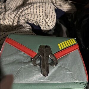 Loungefly Star Wars Boba Fett Green and Red Star Wars Crossbody Bag